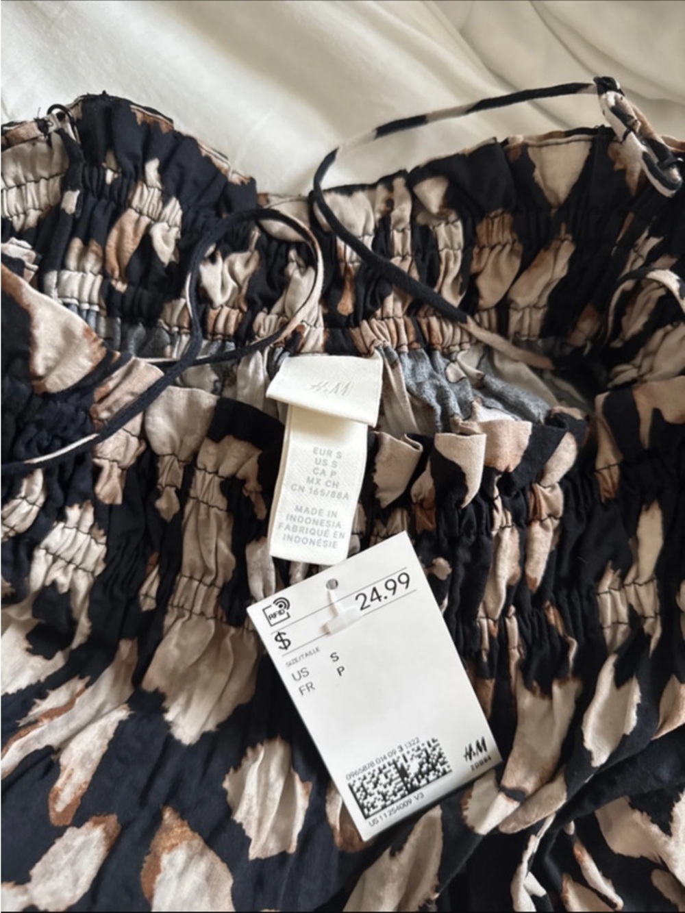 NWT H&M Leopard Print Maxi Dress with Spaghetti Straps - Picture 5 of 5
